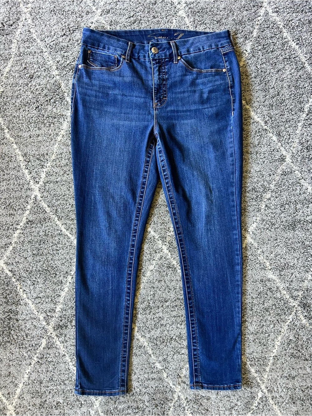 Seven7 Women's Skinny Jeans - Blue Sz 12